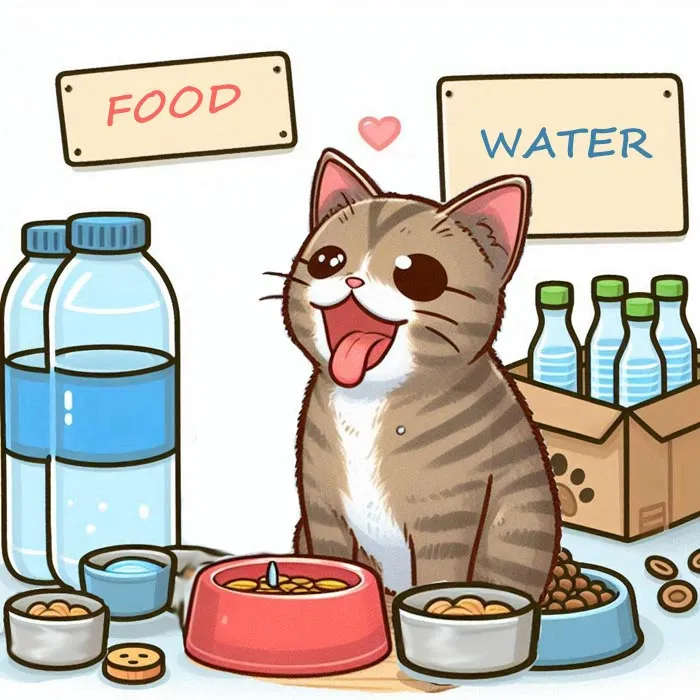 Provide Food and Water for Stray Cats