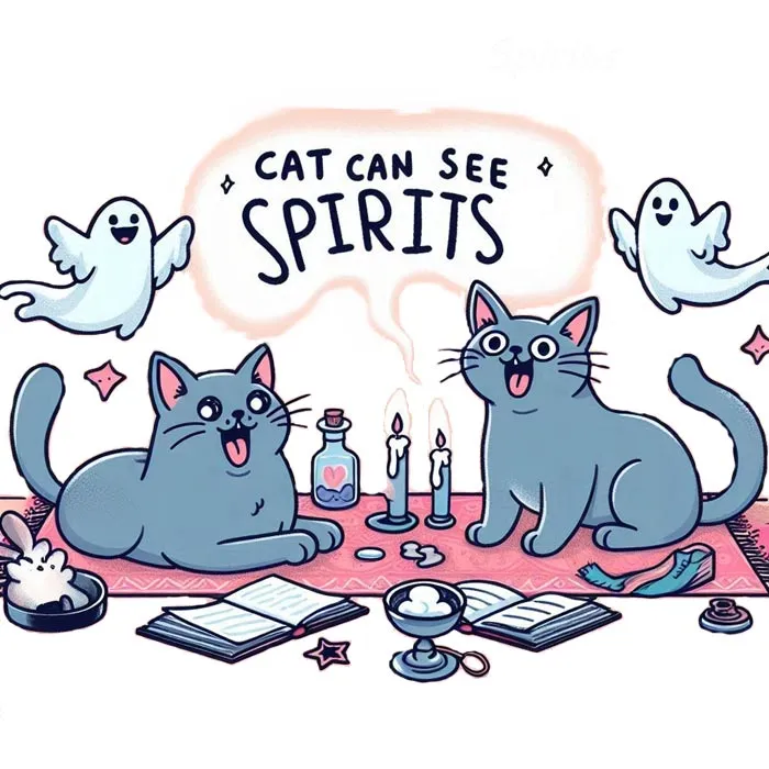 Cats Can See Spirits