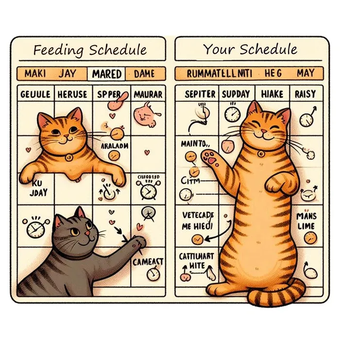 Cats can adjust their schedules to match yours